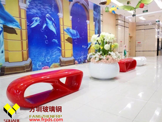 購(gòu)物中心玻璃鋼休閑椅