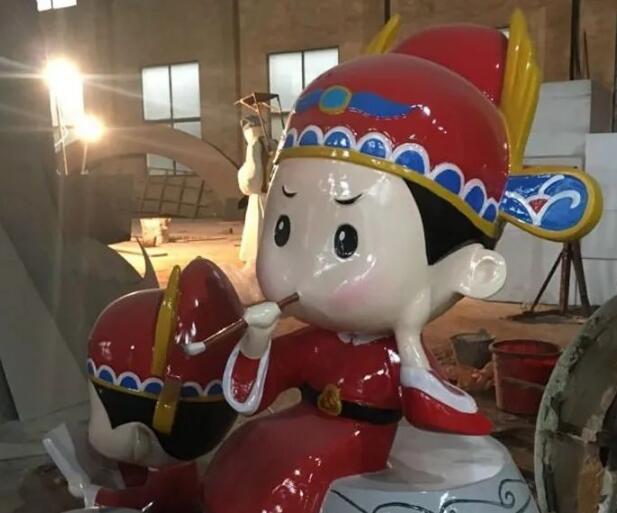 玻璃鋼卡通狀元郎雕塑