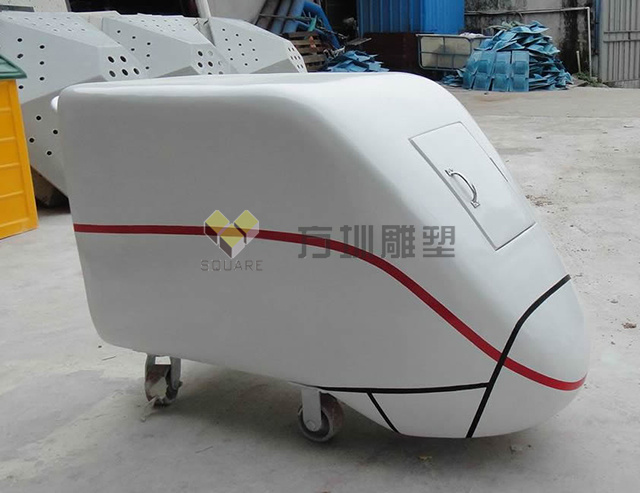 玻璃鋼高鐵和諧號(hào)送餐車(chē)模型