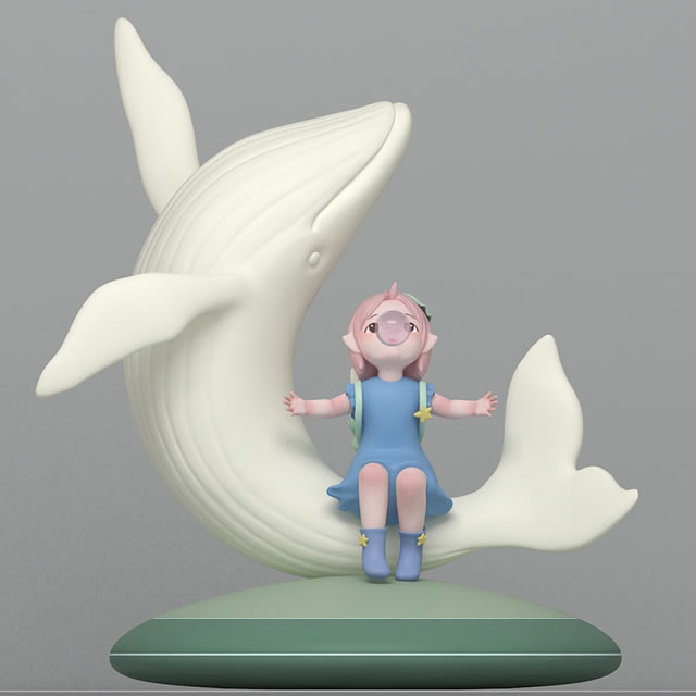 創(chuàng)意城市玻璃鋼小女孩海豚雕塑