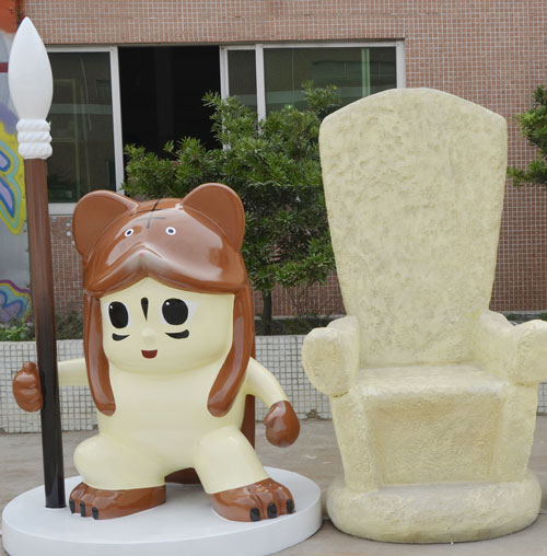 玻璃鋼卡通守衛(wèi)雕塑